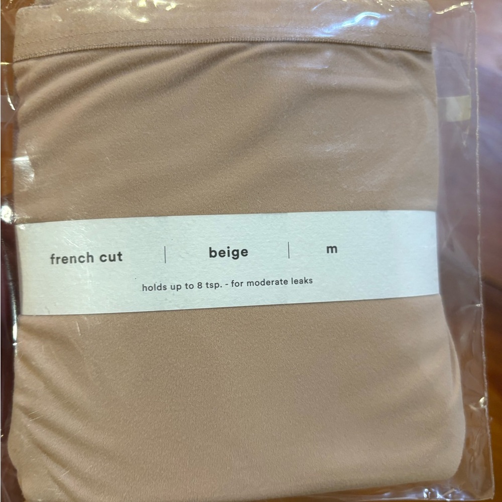 Bundle Of 3 Icon Women’s French Cut Absorbency Leakproof Size Medium Beige - Picture 3 of 6